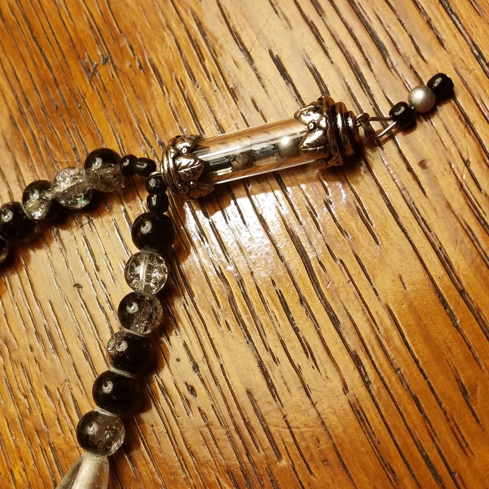 Handmade vial pendant necklace